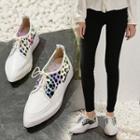 Dotted Pointed Platform Sneakers