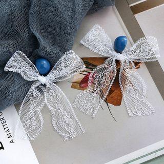 Lace Bow Stud Earring