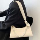 Plain Faux Pearl Shoulder Bag