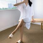 V-neck Dip-back Dress