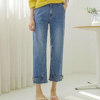 Adjustable-hem Loose-fit Jeans