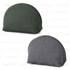 Muji - Polyester Round Pouch With Wide Opening - 2 Types