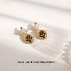 Faux Pearl Tulip Alloy Hair Clip Tulip - Gold - One