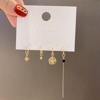 Set: Alloy Star Dangle Earring (assorted Designs)