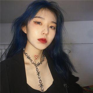 Lettering Pendant Chain Necklace