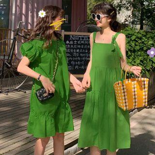 Short-sleeve Dress / Sleeveless Midi Dress