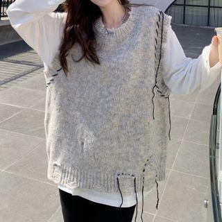 Distressed Sweater Vest / T-shirt
