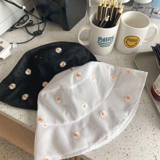 Floral Embroiodered Bucket Hat