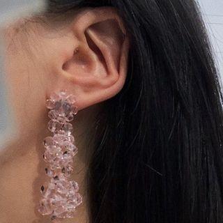 925 Sterling Silver Faux Crystal Drop Earring