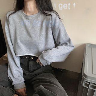 Mock-neck Crop Sweatshirt