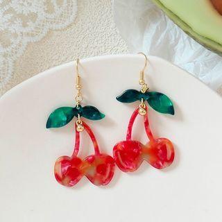 Acetate Cherry Dangle Earring