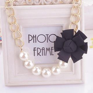 Corsage Faux-pearl Necklace