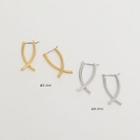 Criss-cross Bar Earrings