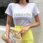 Slim-fit Letter Print T-shirt