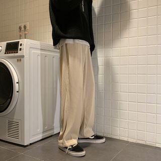 High-waist Straight Cut Corduroy Pants