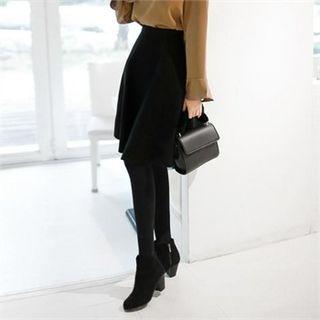 Band-waist Flare Skirt