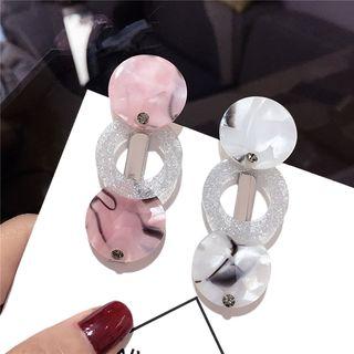 Acrylic Disc & Hoop Hair Clip