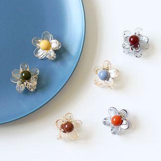 Transparent Acrylic Flower Hair Clip
