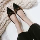 Bow Pointed Toe Flats