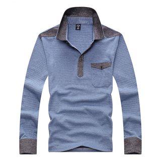 Check Long Sleeve Polo Shirt