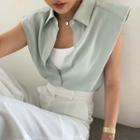 Cap Sleeve Single Breasted Shirt