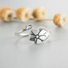 Lotus Leaf 925 Sterling Silver Open Ring