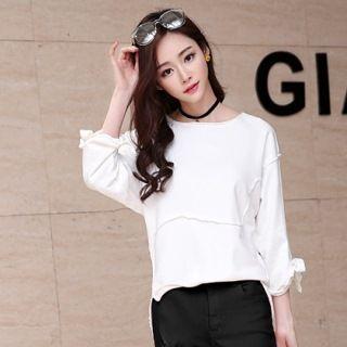 Tie-sleeve Pullover