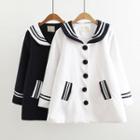 Sailor Collar A-line Coat