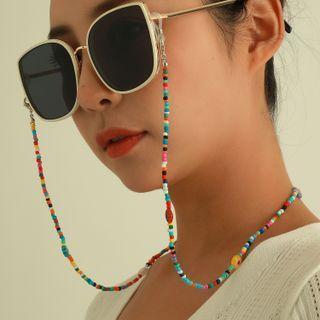 Bead Acrylic Eyeglasses Retainer Blue & Orange & Green & Yellow - One Size