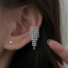 Fringe Ear Cuff 1 Pc - Clip On Earring - Silver - One Size