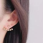 Alloy Swing Earring 1 Pair - 925 Silver - Gold - One Size