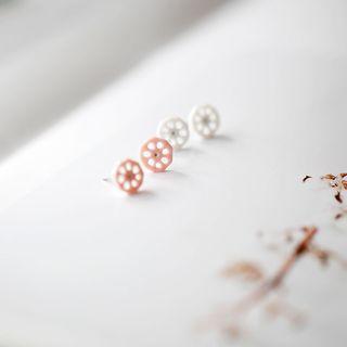 Lotus Root Stud Earring