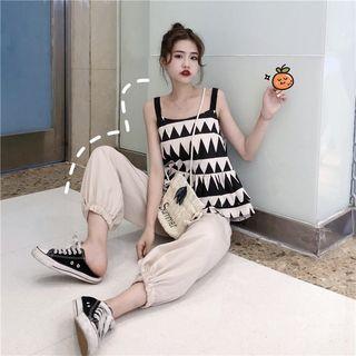 Patterned Camisole / Harem Pants