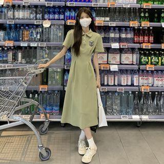 Embroider A-line Dress