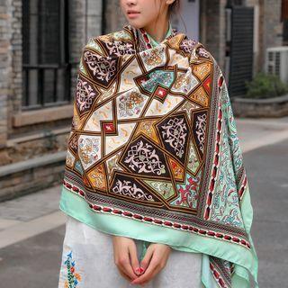 Print Pattern Scarf As Shown In Figure - One Size