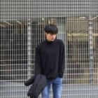 High-neck Fleece Pullover