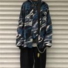 Set: Long-sleeve Printed Shirt + Tie