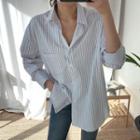 Loose-fit Pinstriped Shirt