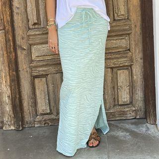 Zebra Print Maxi Pencil Skirt