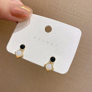 Geometric Stud Earring 1 Pair - Fe2525 - One Size