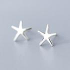 925 Sterling Silver Starfish Earring 1 Pair - 925silver - Earring - Silver - One Size