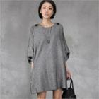 3/4-sleeve Shift Dress