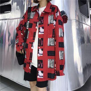 Printed Shirt Red - One Size