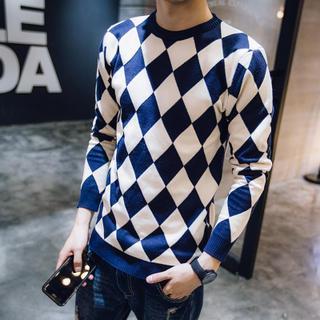 Long Sleeved Harlequin Sweater