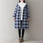 Check Fleece-lined Coat