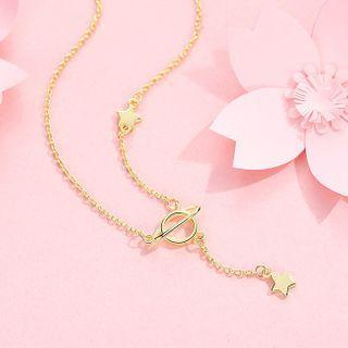 925 Sterling Silver Star Pendant Necklace 1 Pc - Star Pendant Necklace - Gold - One Size