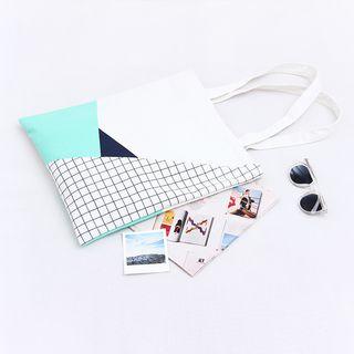 Printed Zipped Shopper Bag