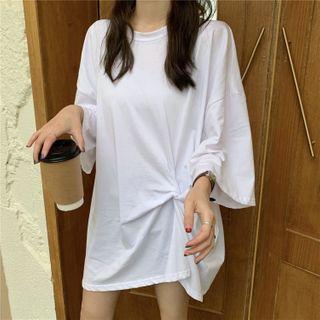 3/4-sleeve Twisted T-shirt