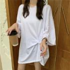 3/4-sleeve Twisted T-shirt