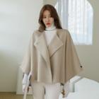 [black Label] Wool Blend Cape Jacket